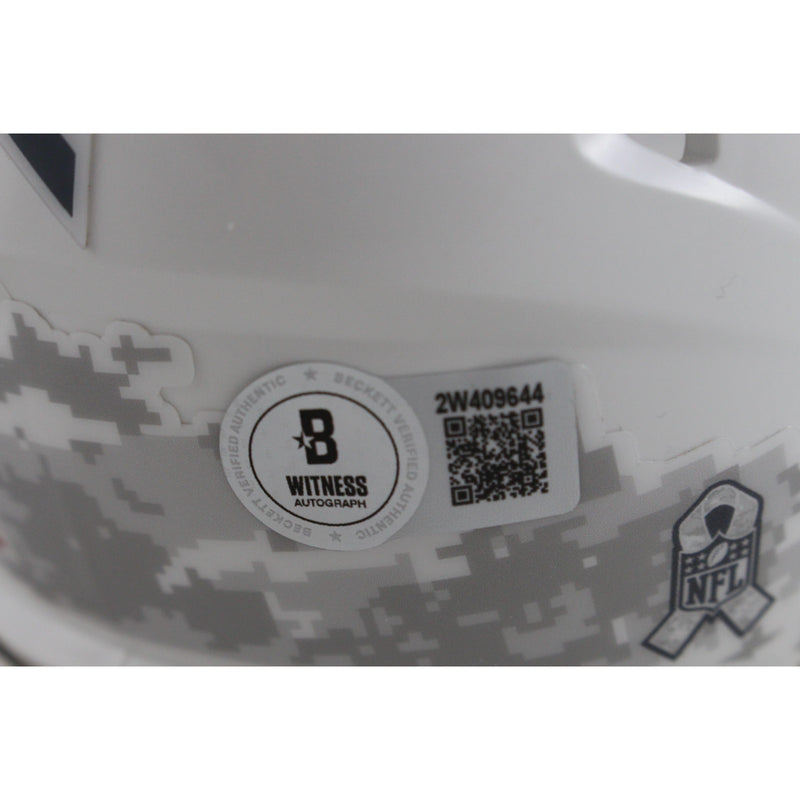 Tony Dorsett Dallas Cowboys Autographed 2024 Salute to Service Mini Helmet