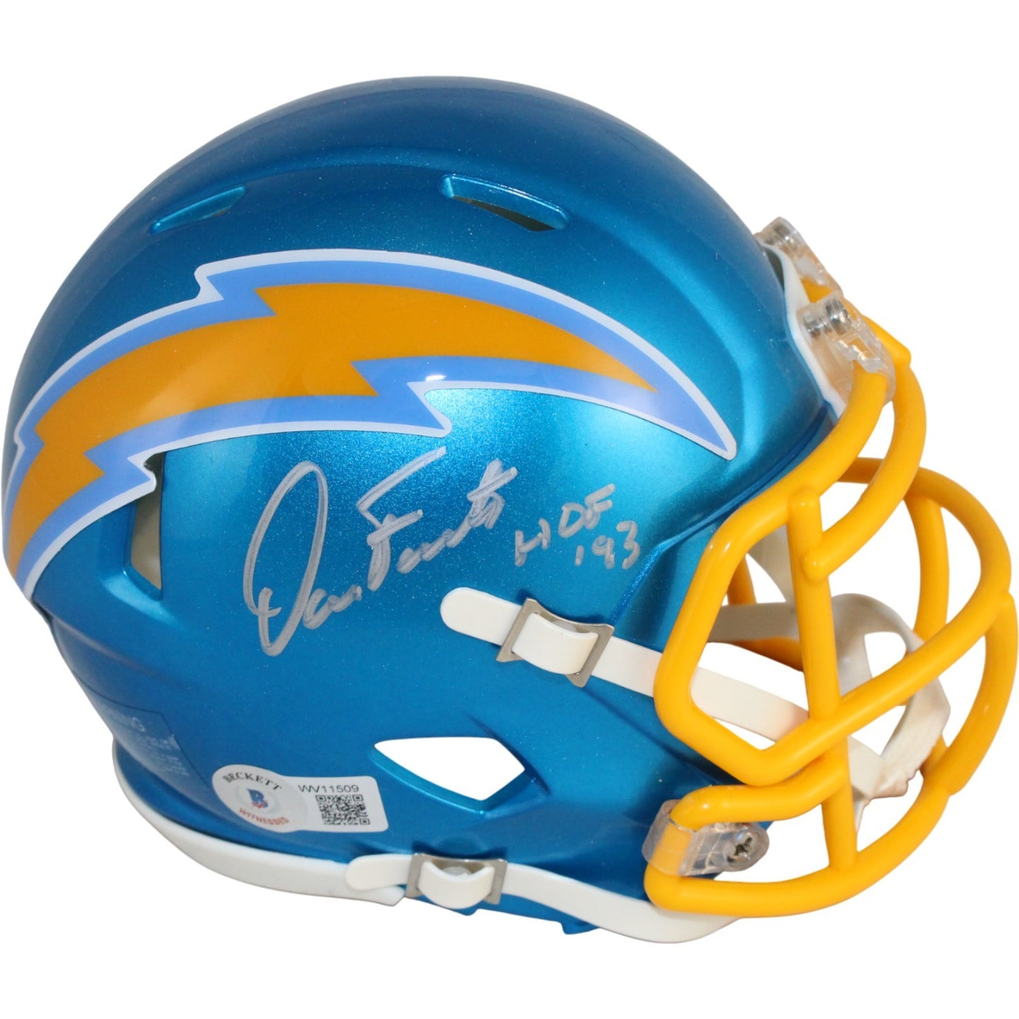 Dan Fouts San Diego Chargers Autographed Flash Mini Helmet (HOF)