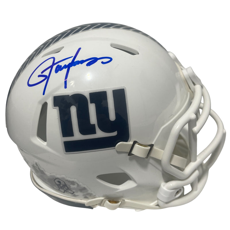 Lawrence Taylor Signed New York Giants Salute to Service Mini Helmet