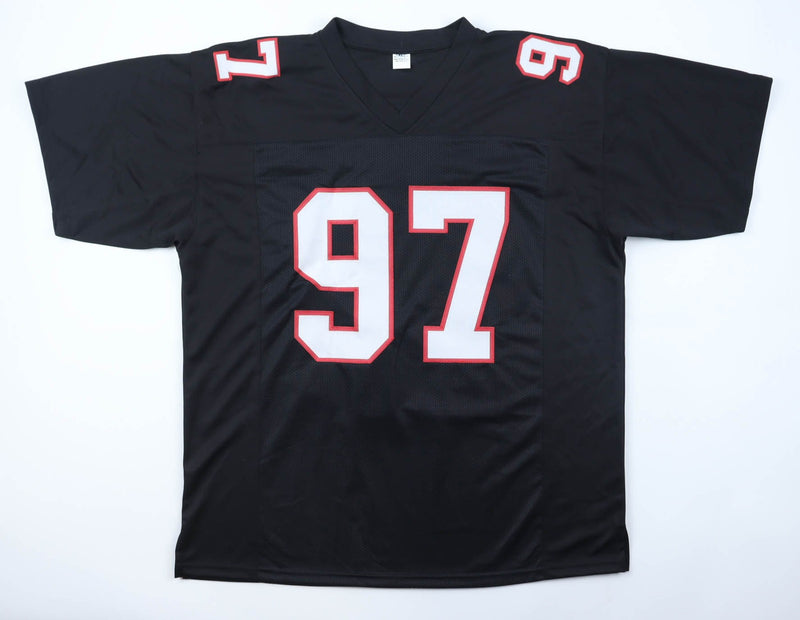 Cornelius Bennett Autographed Atlanta Falcons Black Custom Jersey