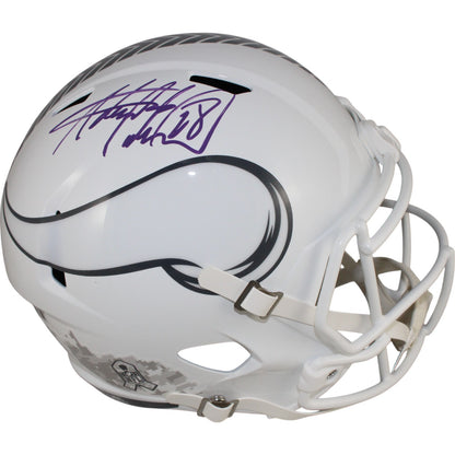 Adrian Peterson Autographed Minnesota Vikings 2024 STS Full Size Helmet