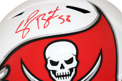 Shaquil Barrett Signed Tampa Bay Buccaneers Flat White Full Size Replica Helmet