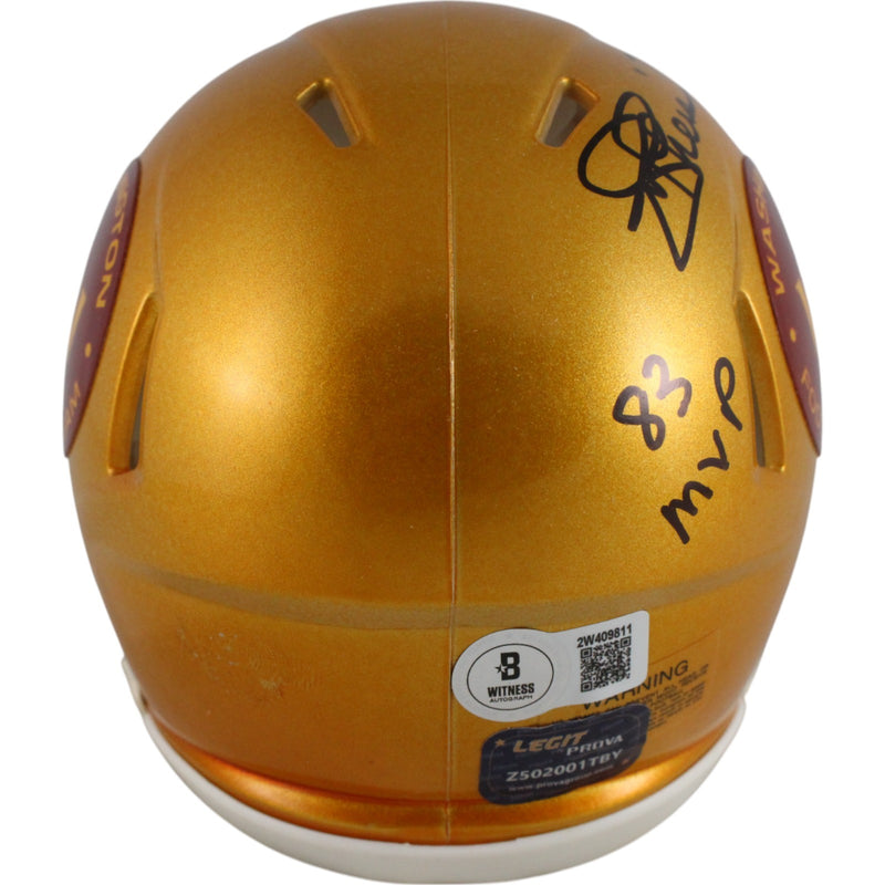 Joe Theismann Washington Football Team Flash Mini Helmet (SB Champs Inscr)