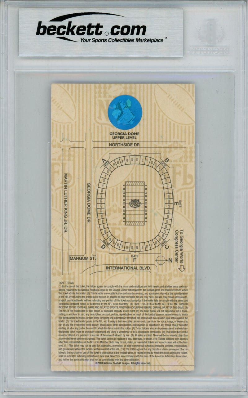 Kurt Warner Signed St. Louis Rams Super Bowl XXXIV MVP Ticket Stub - Beckett 7