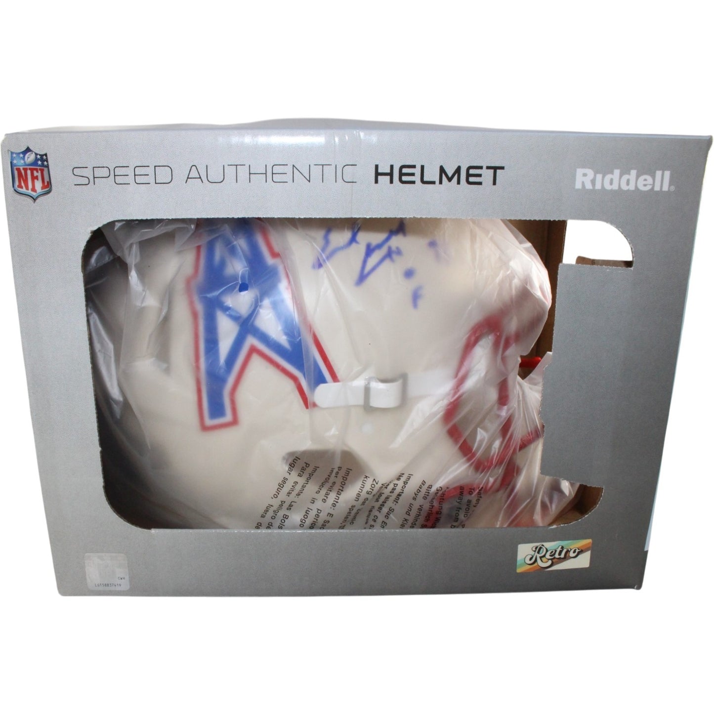 Earl Campbell Signed Tennessee Titans Authentic Retro Helmet