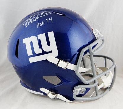 Michael Strahan Signed New York Giants White Full Size Speed Helmet (HOF)