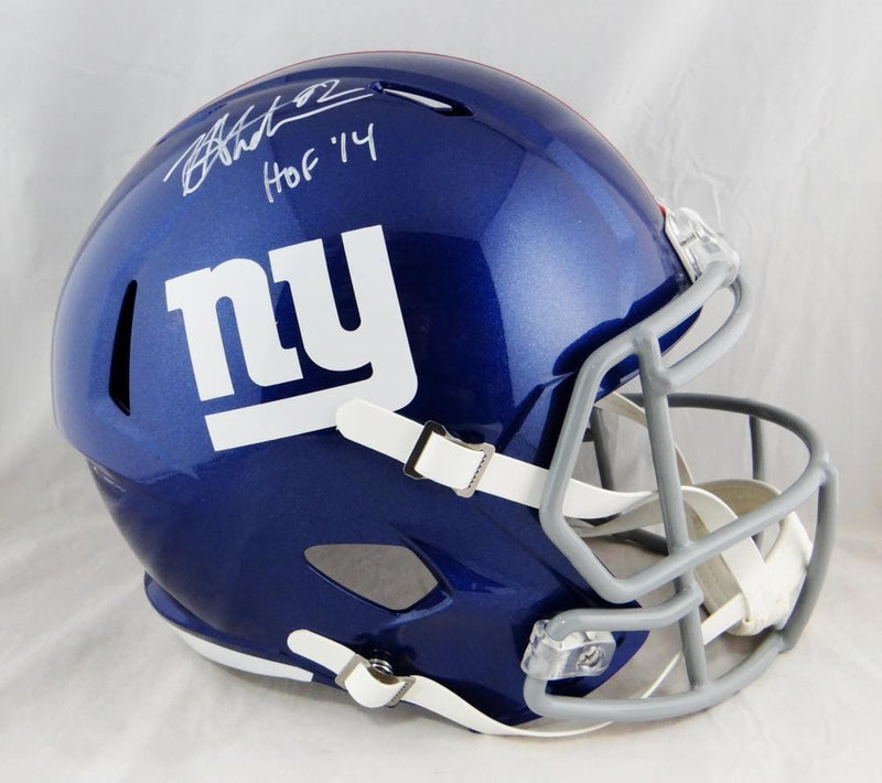 Michael Strahan Signed New York Giants White Full Size Speed Helmet (HOF)