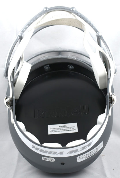 Joe Namath Autographed New York Jets Full Size Slate Speed Helmet
