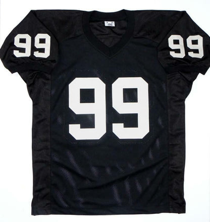 Warren Sapp Signed Black Custom Football Jersey (HOF Inscription)