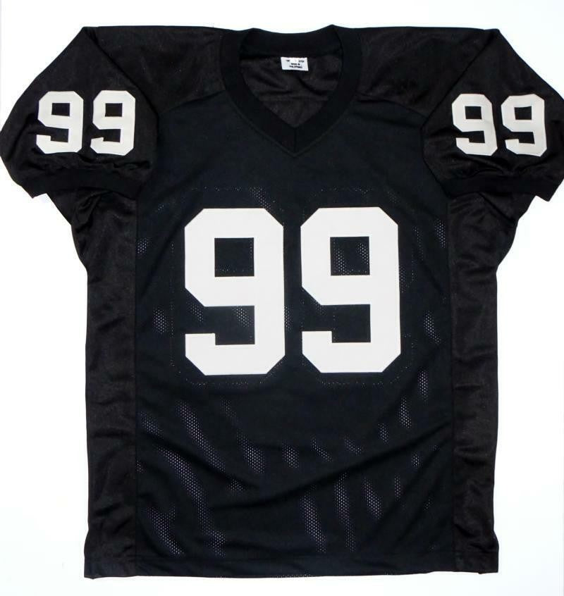 Warren Sapp Signed Black Custom Football Jersey (HOF Inscription)