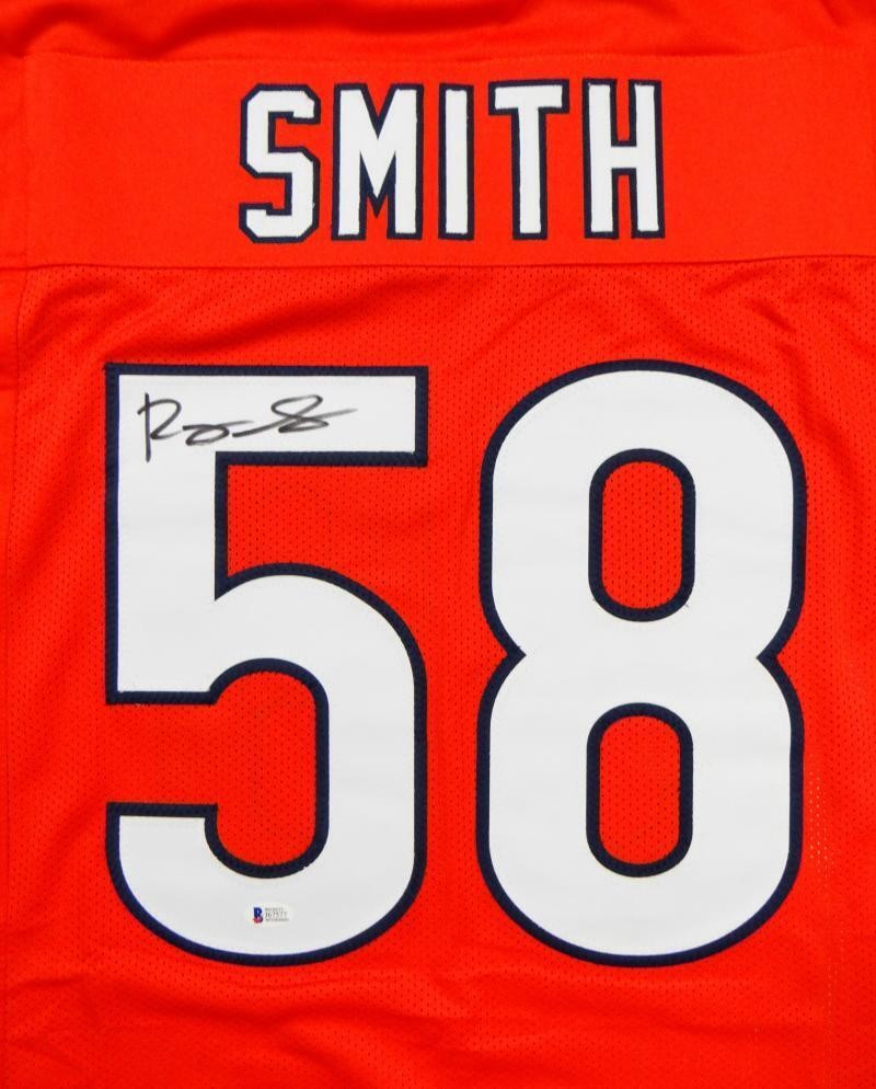 Roquan Smith Autographed Orange Custom Jersey