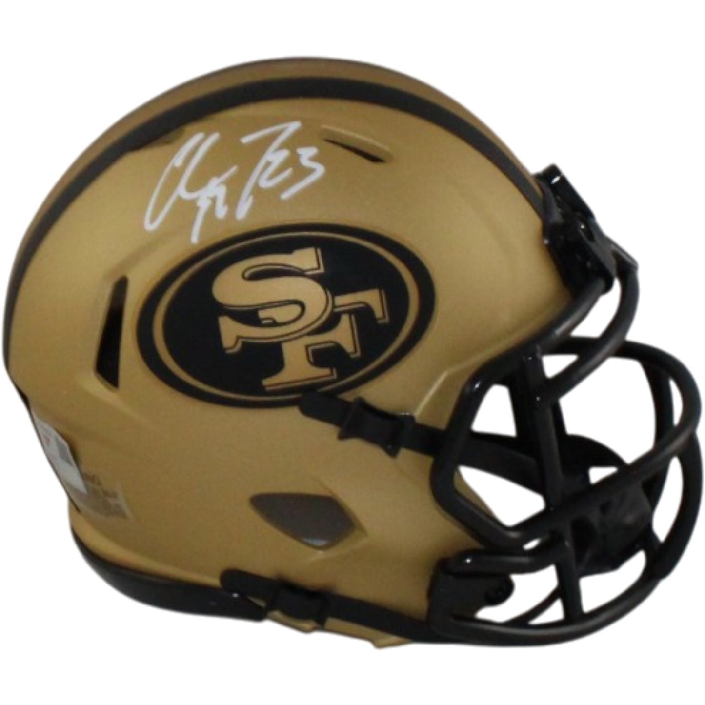 Christian McCaffrey Signed San Francisco 49ers Rave Mini Helmet