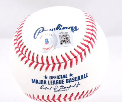 Mike Lowell Signed Rawlings Official MLB Baseball "07 WS MVP"