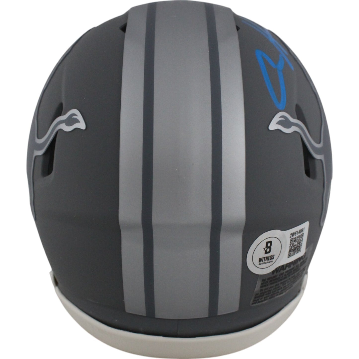 Aidan Hutchinson Detroit Lions Autographed Slate Speed Mini Helmet