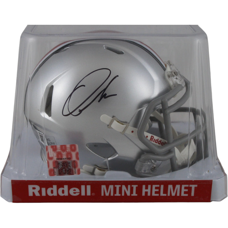 Quinshon Judkins Ohio State Buckeyes Autographed Speed Mini Helmet