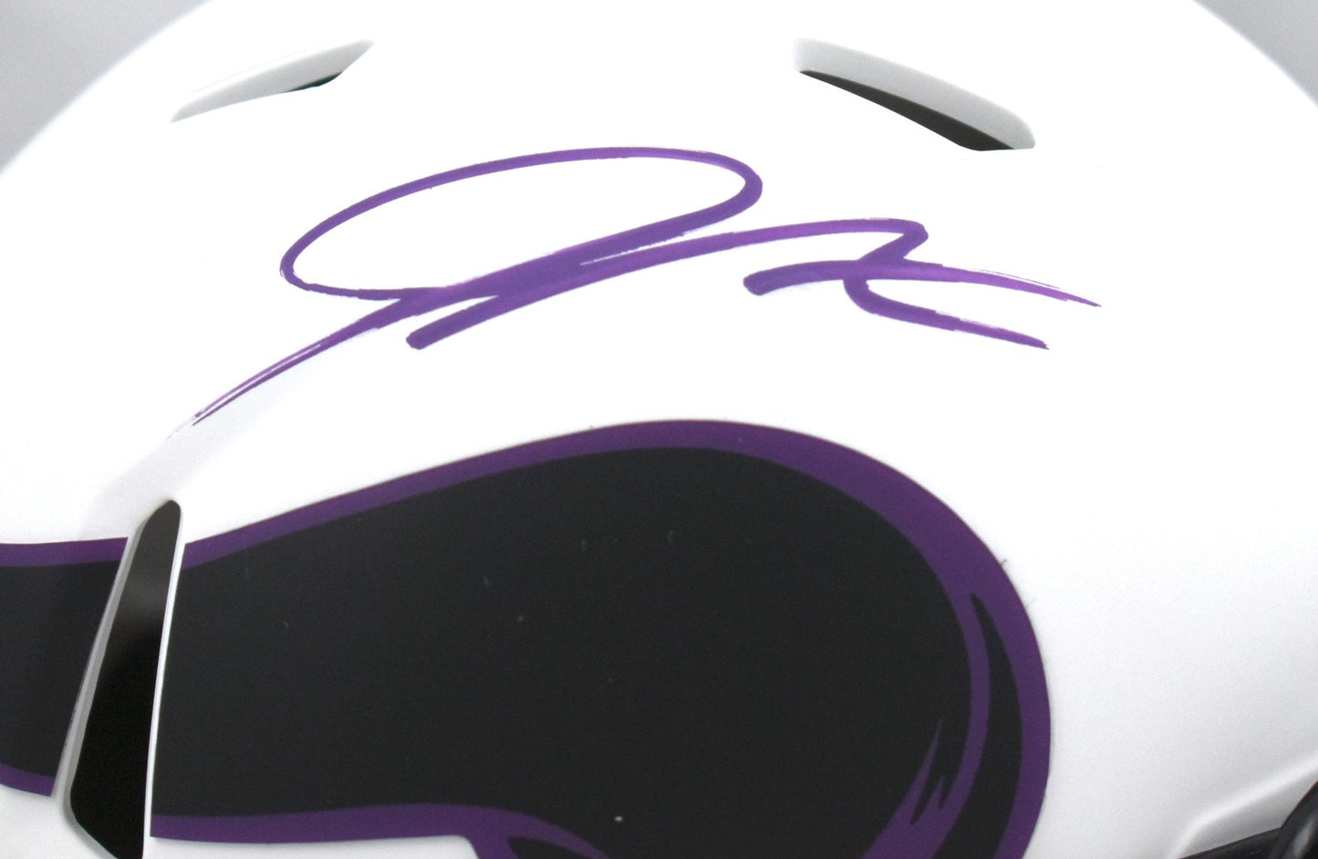 Jordan Addison Signed Minnesota Vikings Lunar Speed Mini Helmet