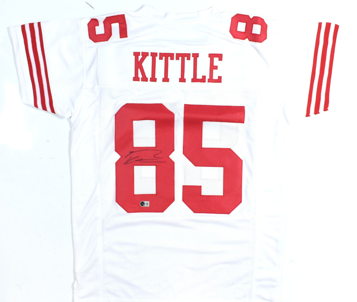 George Kittle Signed San Francisco 49ers White Custom Jersey