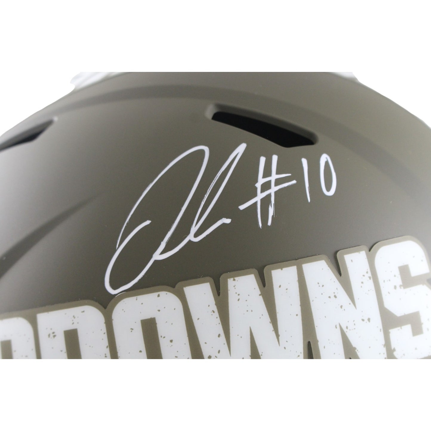 Quinshon Judkins Signed Cleveland Browns 2022 STS Full Size Helmet