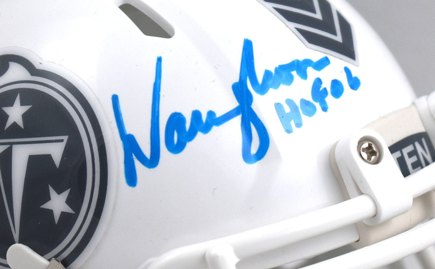 Warren Moon Autographed Tennessee Titans 2024 Salute to Service Mini Helmet
