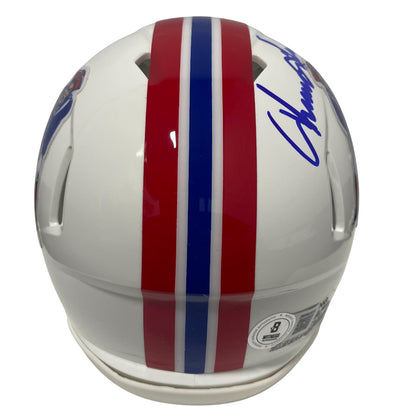 Irving Fryar Signed New England Patriots Throwback Mini Helmet (#1 Pick)