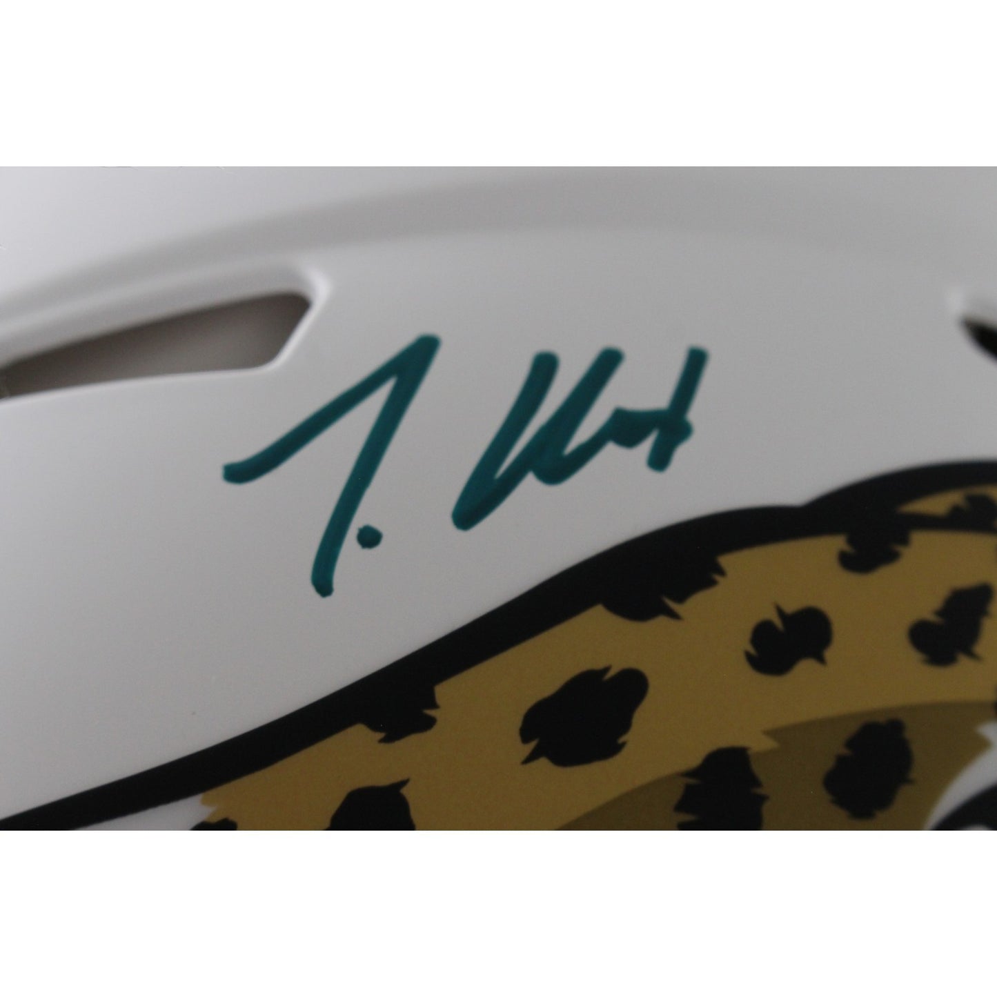 Travis Hunter Signed Jacksonville Jaguars 2024 Alternate Authentic Helmet