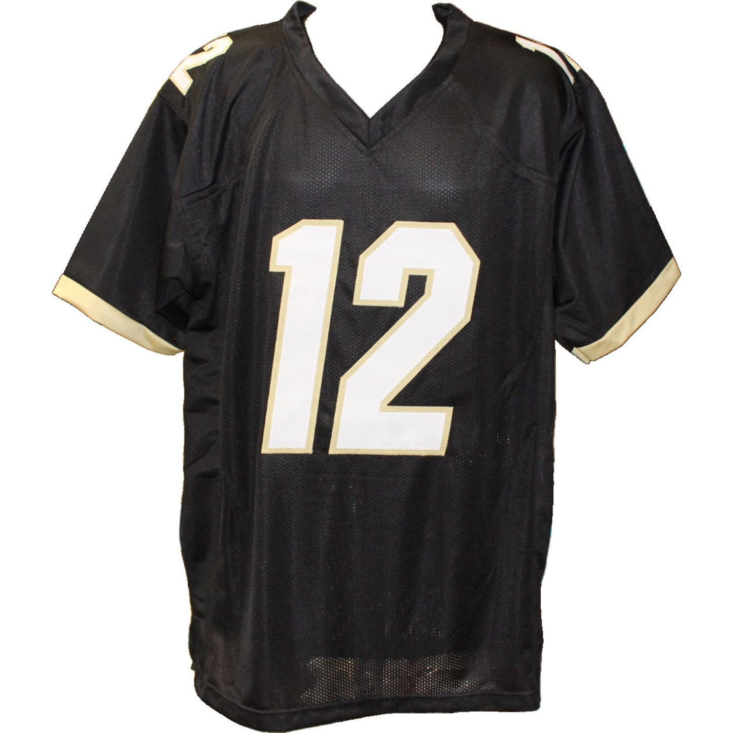 Travis Hunter Autographed College Style Black Custom Jersey (Beckett COA)