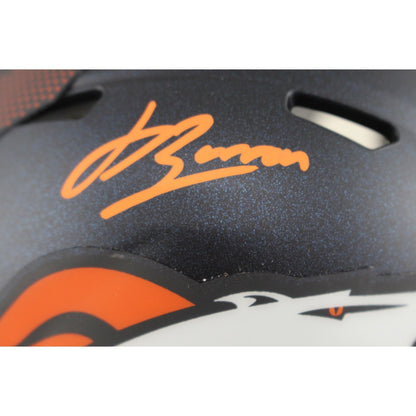 Jahdae Barron Signed Denver Broncos Mini Helmet BAS Witnessed