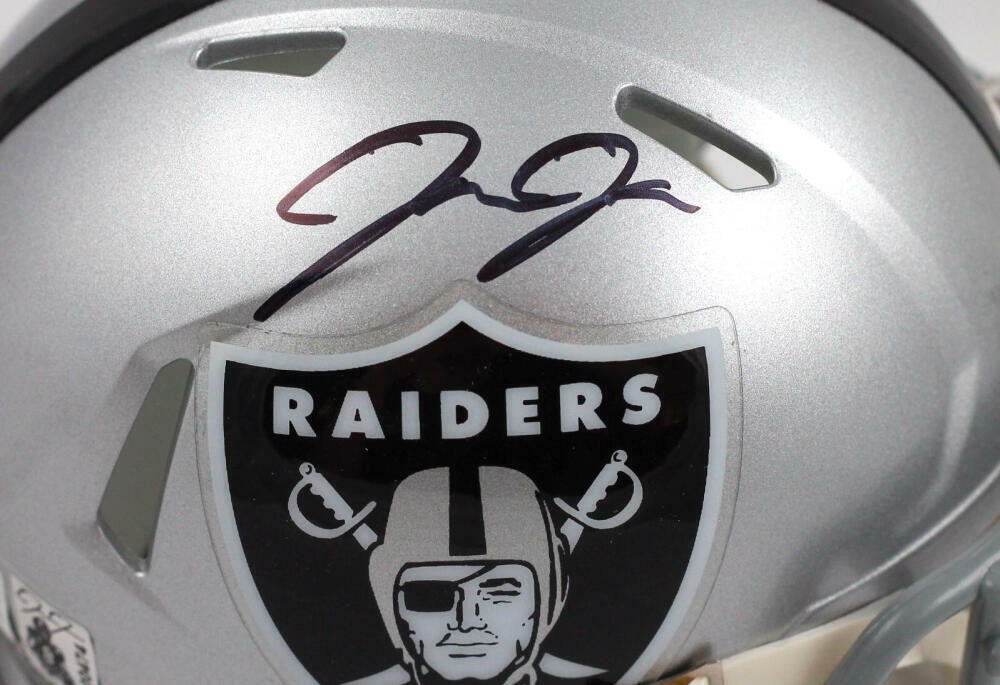 Josh Jacobs Signed Las Vegas Raiders Speed Mini Helmet