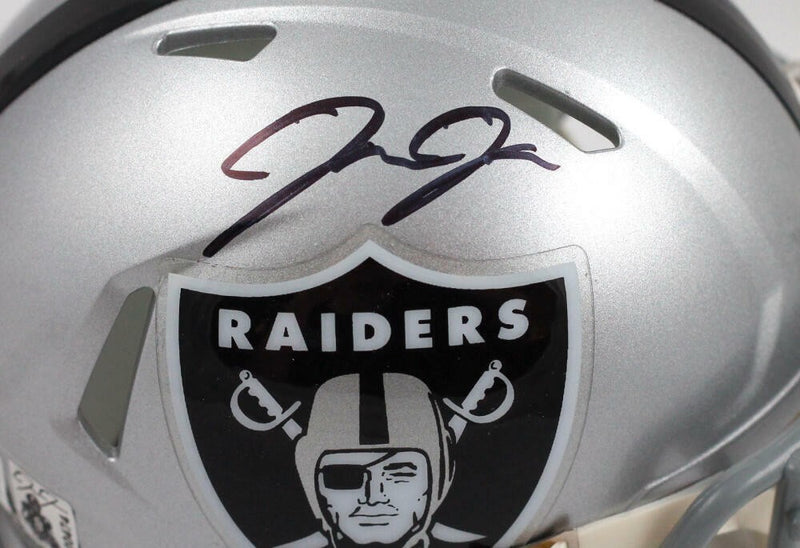 Josh Jacobs Signed Las Vegas Raiders Speed Mini Helmet