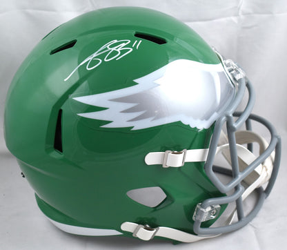 A.J. Brown Signed Philadelphia Eagles 2023 Alternate Full Size Speed Helmet