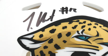 Travis Hunter Signed Jacksonville Jaguars 2024 Alternate Mini Helmet