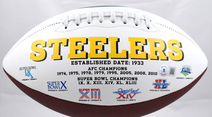 Hines Ward Autographed Pittsburgh Steelers Logo Football