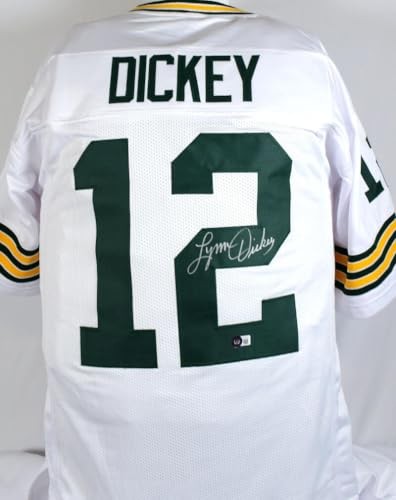 Lynn Dickey Autographed White Custom Football Jersey