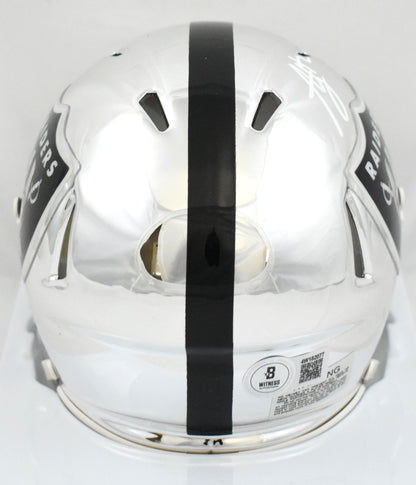 Ashton Jeanty Signed Las Vegas Raiders Chrome Speed Mini Helmet