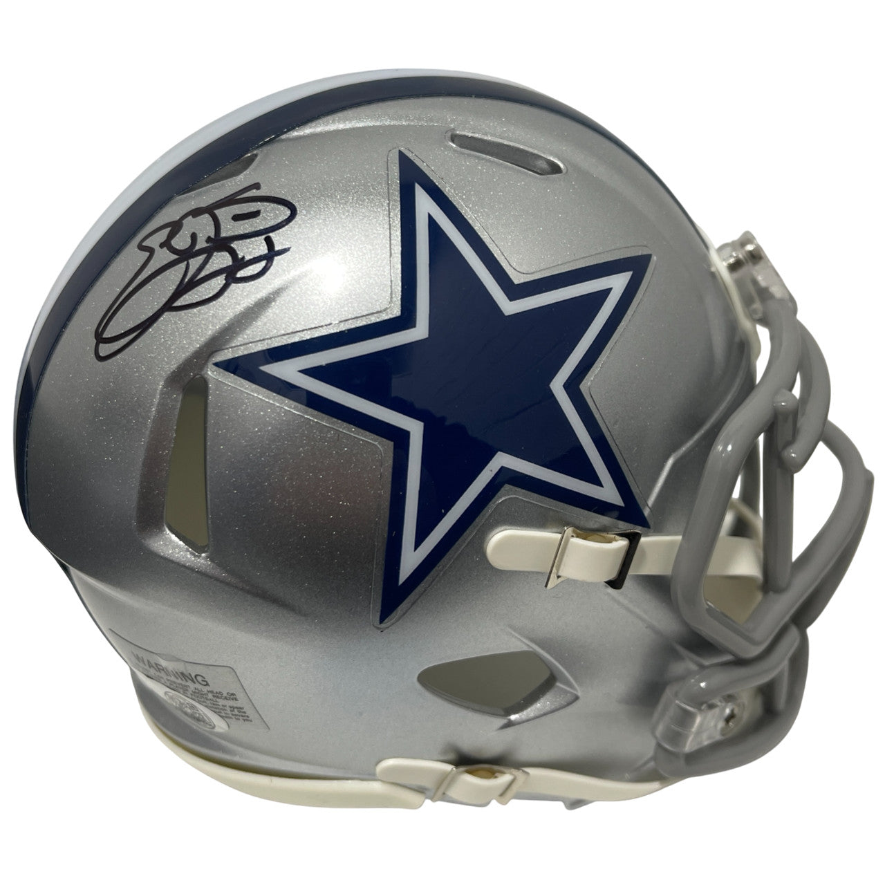 Emmitt Smith Signed Dallas Cowboys Speed Mini Helmet JSA