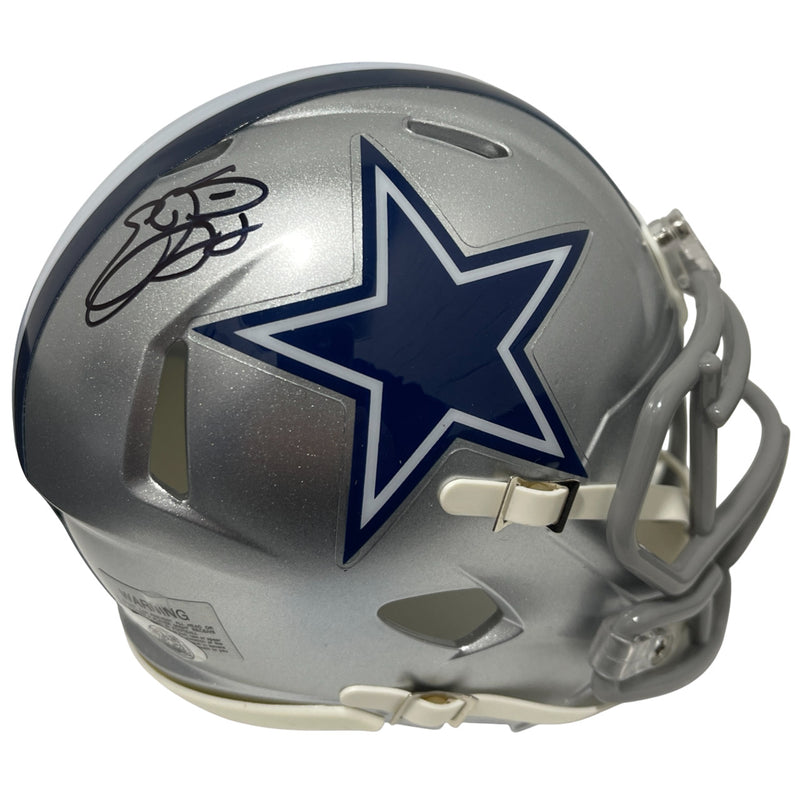 Emmitt Smith Signed Dallas Cowboys Speed Mini Helmet JSA