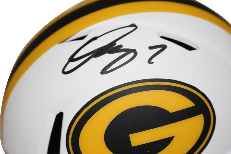 Quay Walker Signed Green Bay Packers Lunar Mini Helmet (BAS)