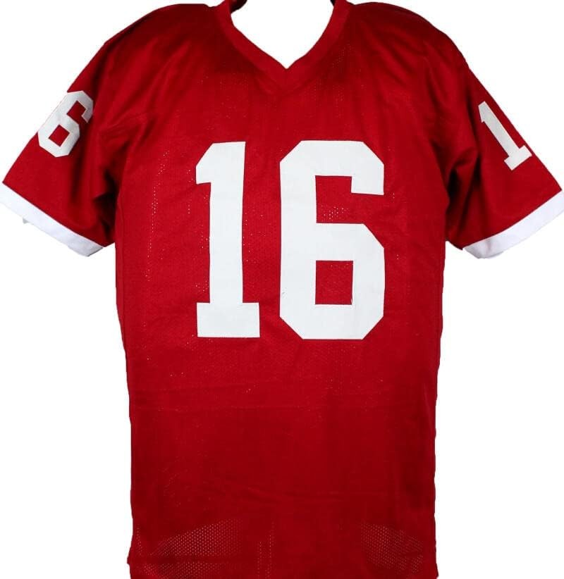 Jim Plunkett Signed Red Custom College Style Jersey - Heisman 70