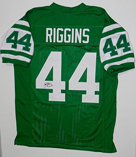 John Riggins Signed New York Jets Style Custom Green Jersey