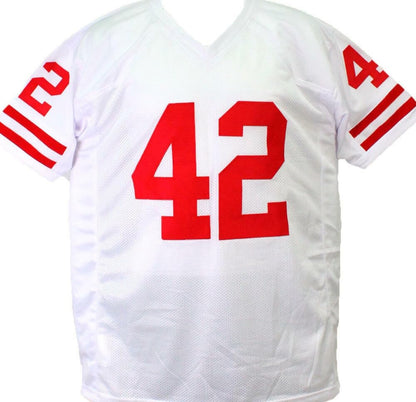 T.J. Watt Signed Wisconsin Badgers Style Custom White Jersey