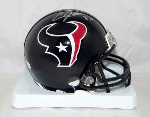 Andre Johnson Autographed Houston Texans Silver Mini Helmet
