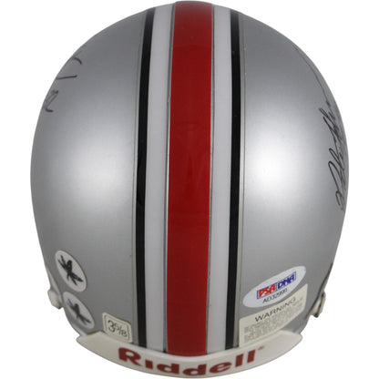 Jack Tatum & Pete Johnson Autographed Ohio State Buckeyes Mini Helmet