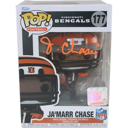 Ja'Marr Chase Cincinnati Bengals Autographed Funko Pop! #177
