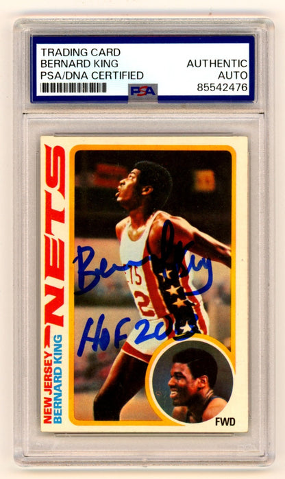 Bernard King Autographed 1978-79 Topps Rookie Card PSA/DNA Authentic
