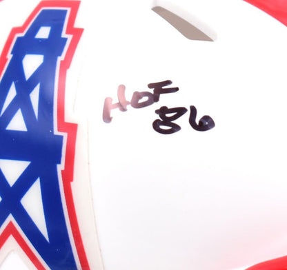 Kenny Houston Autographed Houston Oilers 1981-96 Throwback Mini Helmet