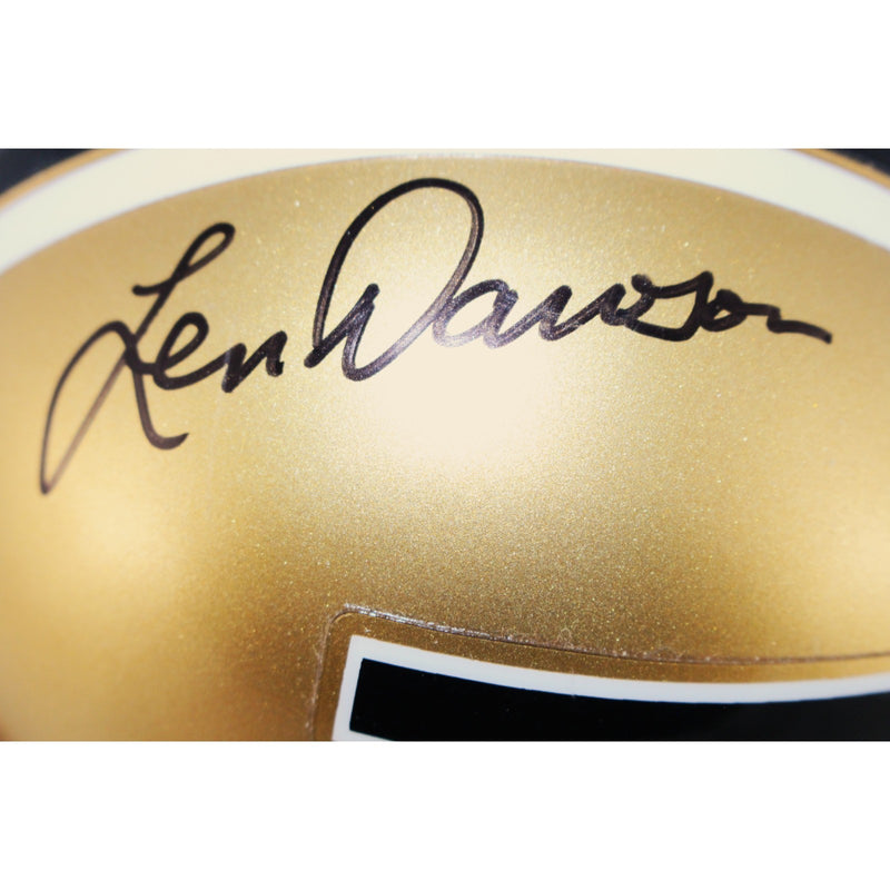 Len Dawson & Bob Griese Autographed Purdue Boilermakers VSR4 Mini Helmet