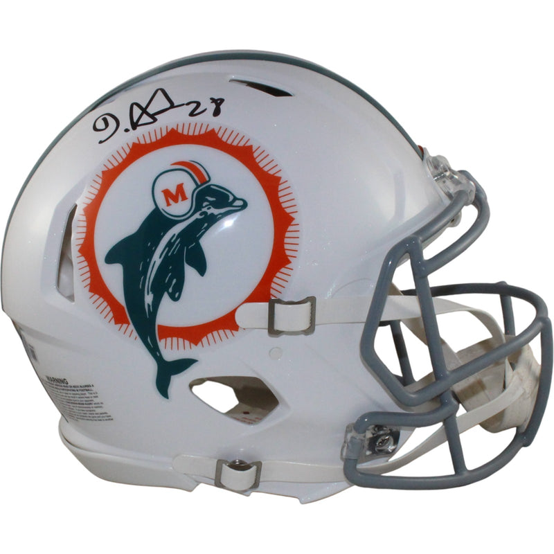 Devon Achane Miami Dolphins Autographed Full Size Authentic Tribute Helmet