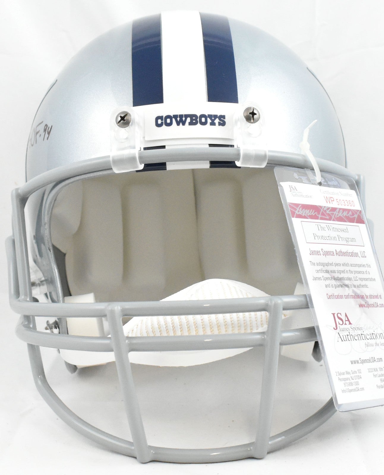 Tony Dorsett Autographed Dallas Cowboys Full Size Helmet - 5 Inscriptions