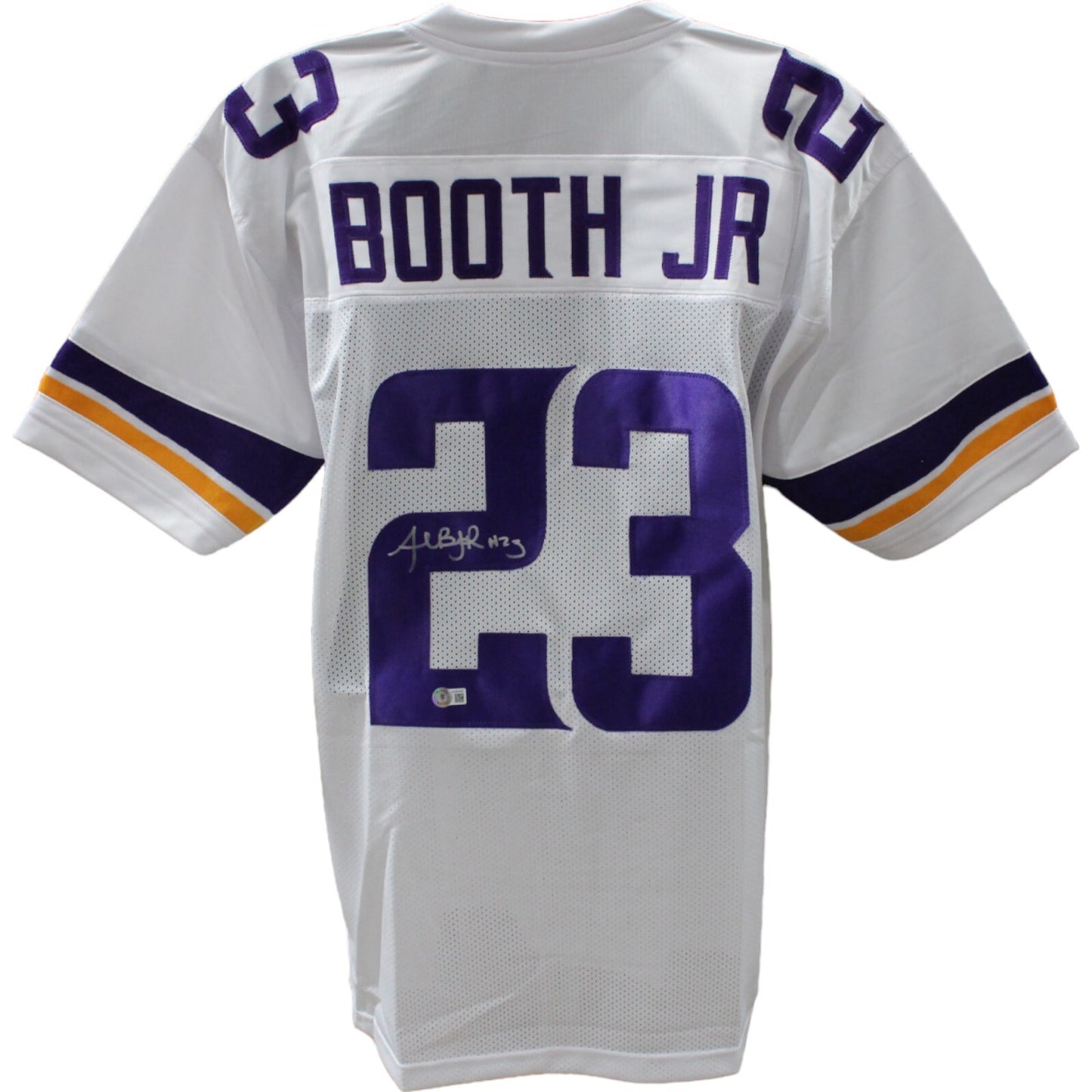 Andrew Booth Jr Autographed White Pro Style Jersey (Beckett)