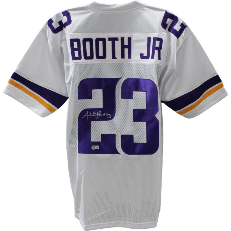 Andrew Booth Jr Autographed White Pro Style Jersey (Beckett)
